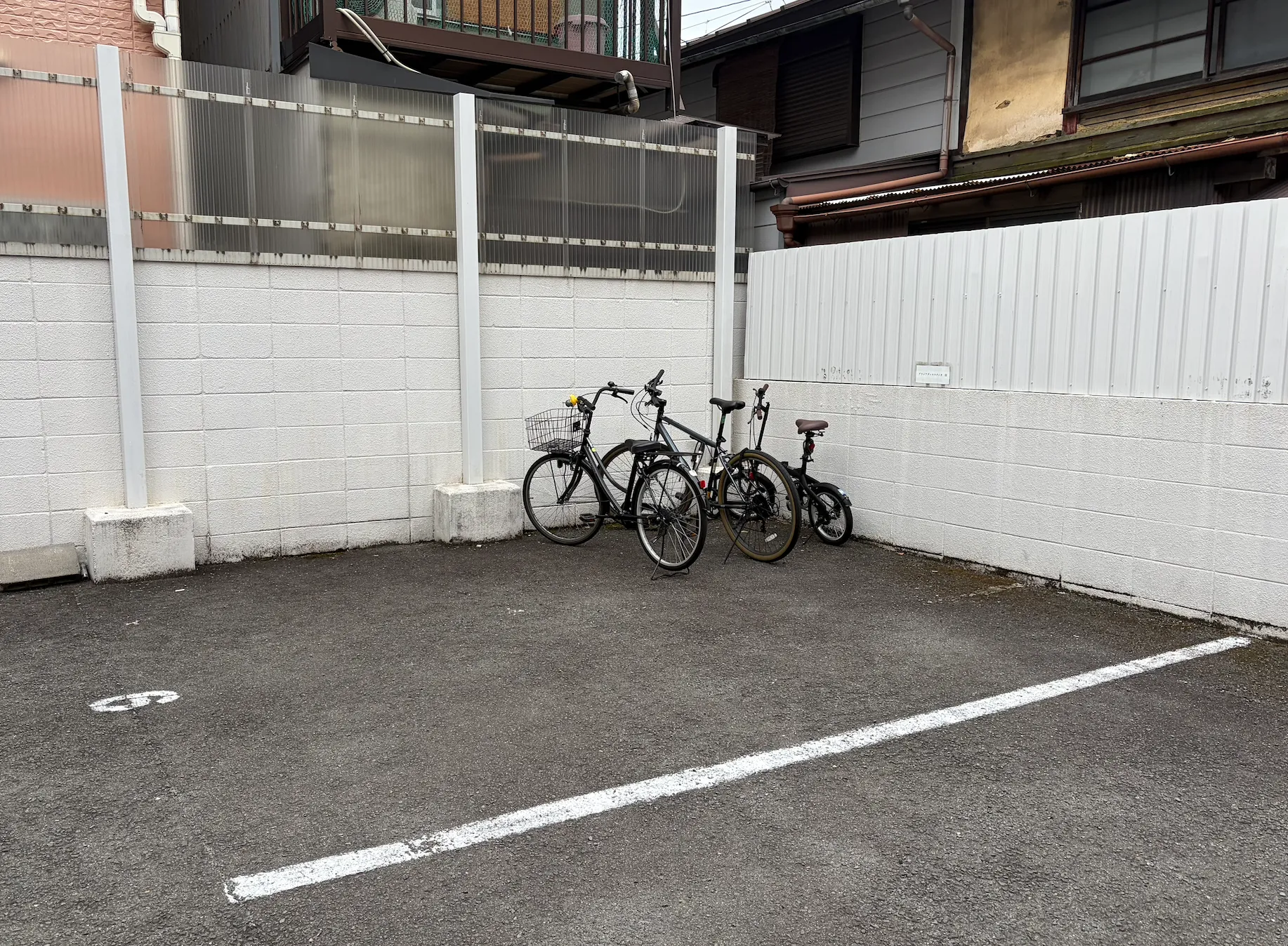 6番が当スタジオの駐輪・駐車スペース（有料）